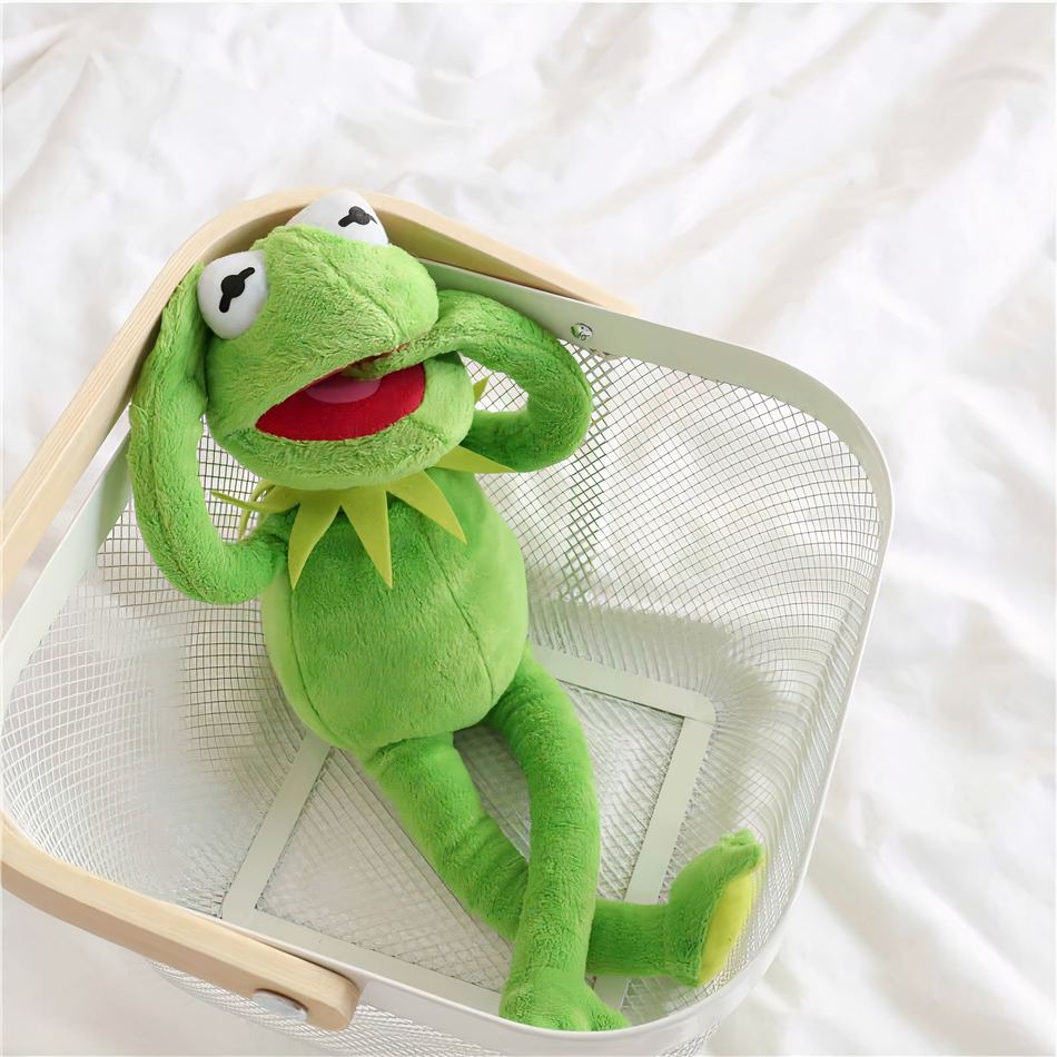Peluche grenouille Kermit douce verte enfant câlin La compagnie de la peluche